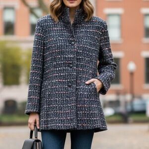 🇯🇵MYSTANA Maison de Couture Ginza Yamagataya Premium Tweed Bouclé Jacket/Coat